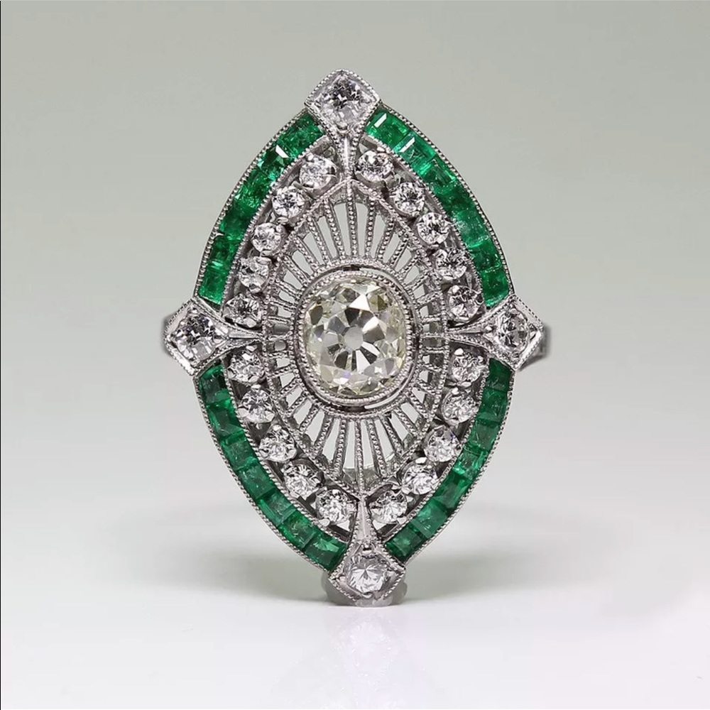 Last 1!Hot oversized estate inspired cocktail ring - Picture 4 of 7